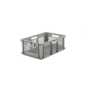 Looking: EF Stackable Container Mesh Base/Sides 23.7"L x 15.8"W x 8.7"H  | By Schaefer USA. Shop Now!