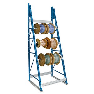 Looking: 99"H x 36"W x 36"D Reel Shelving Starter 3 Axles | By Schaefer USA. Shop Now!