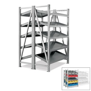 Looking for: R7000 On-Line Gravity Double Deep Double-Tilted Starter Unit Galvanized. 4 Levels 60"H x 50"W x 40"D  | SSI Schaefer USA