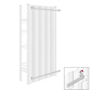 Looking: 36"W R3000 Industrial Shelving Beam for Outer Back Panels | By Schaefer USA. Shop Now!