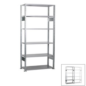 Looking: 98"H x  39"W x 12"D R3000 Standard Starter Open Shelving 6 Levels - Galvanized | By Schaefer USA. Shop Now!