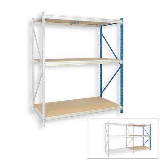 Looking: 123"H x 48"W x 48"D Bulk Rack Particle Board Add-on Shelving 3 Levels | By Schaefer USA. Shop Now!