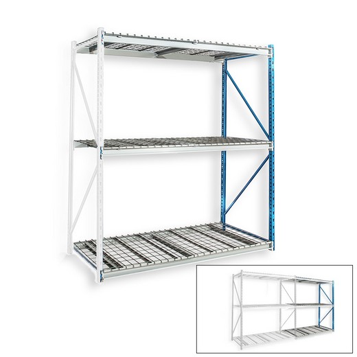 Looking: 123"H x 60"W x 36"D Bulk Rack Wire Deck Add-on Shelving 3 Levels | By Schaefer USA. Shop Now!