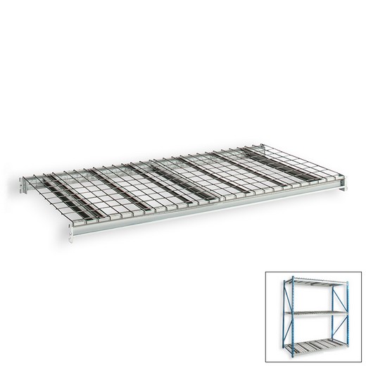 Looking: 96"W x 48"D Bulk Rack Wire Deck Extra Level | By Schaefer USA. Shop Now!